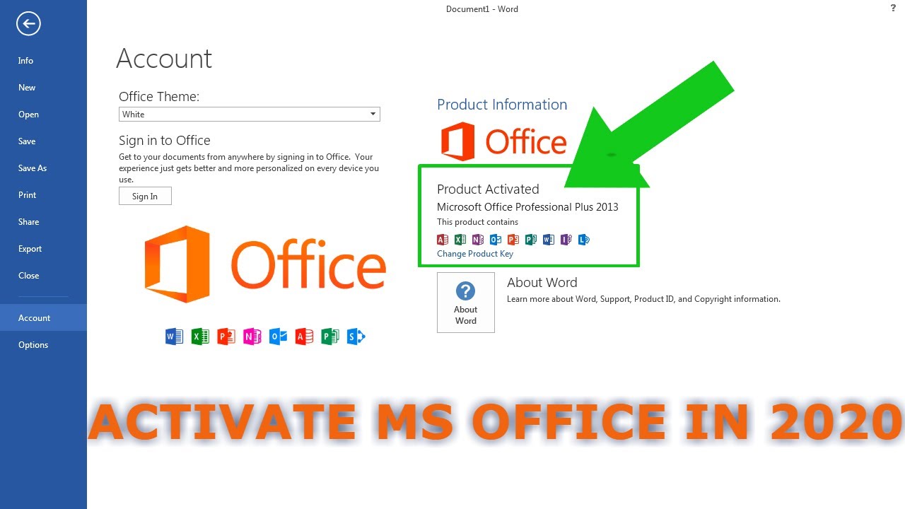 Microsoft Office 365 Product Key Activator [Cracked] Download 2021