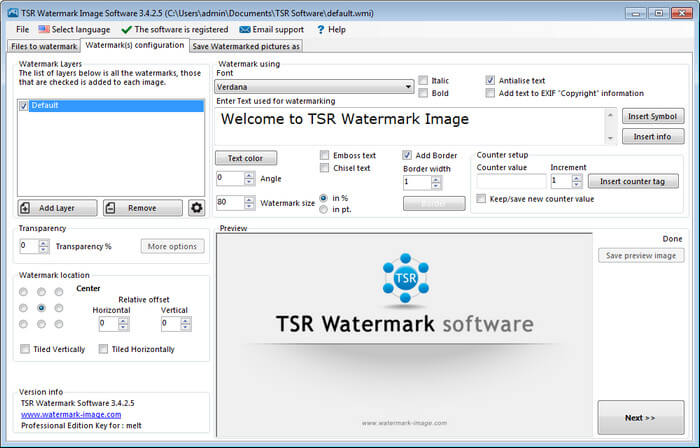 TSR Watermark Image Pro 3.6.1.1 Crack 2021 + Serial Key Free Latest Download